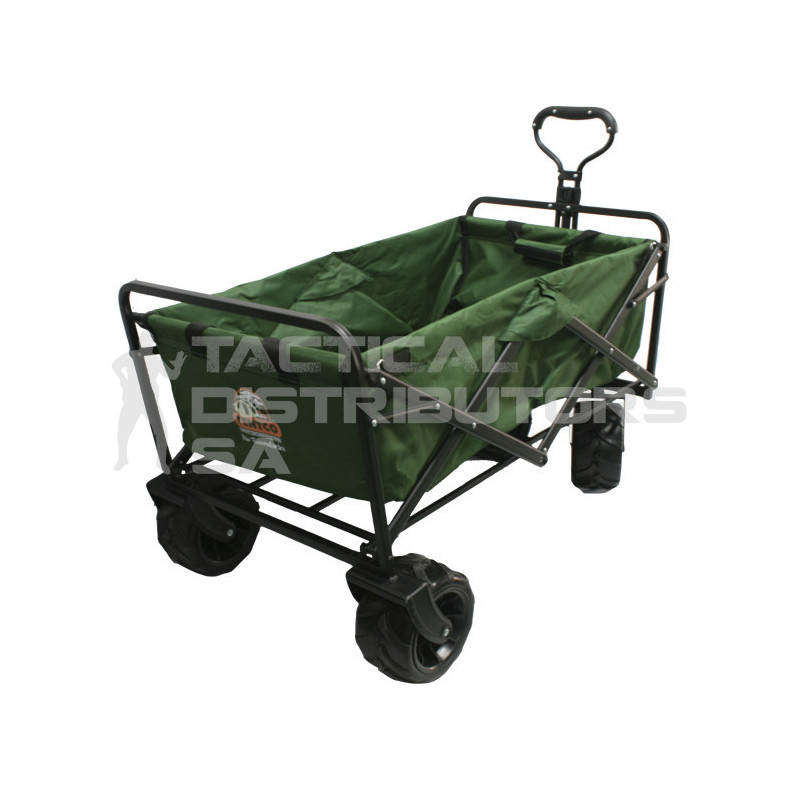 Tentco Large Wheel Folding 4x4 Camping/Outdoor/Utility Trolley - Green