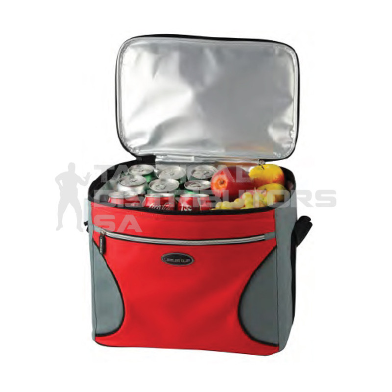 Leisure Quip 30 Can Soft Cooler Bag Grey / Red
