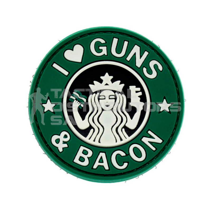 TacSpec "I Love Guns and Bacon" PVC Velcro Patch