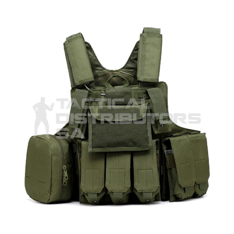 Shield MOLLE Vest Plate Carrier Only + Pouches - Various