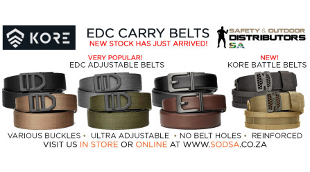 Kore Essentials EDC Belts are Back in Stock!